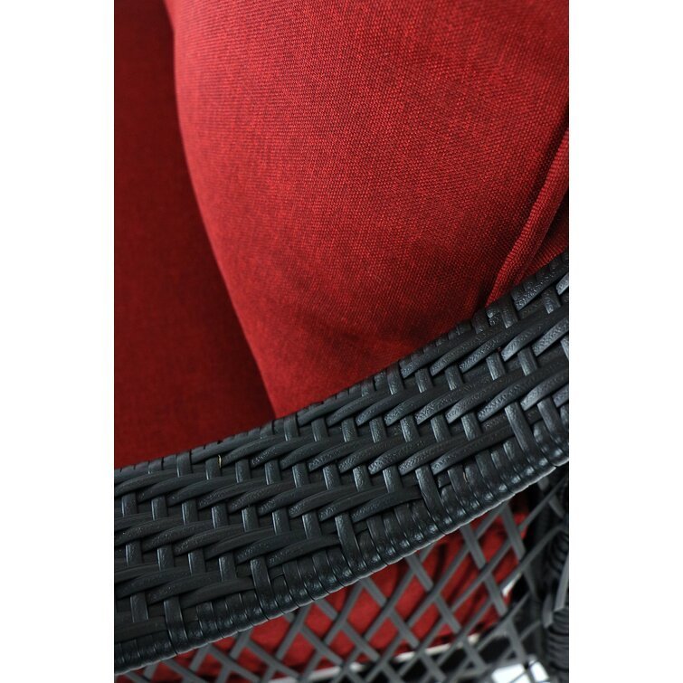 💥Clearance Sale🔥5-Piece Steel Patio Fire Pit Conversation Set with Navy Blue Cushions, Swivel Gliders and Square Fire Pit Table