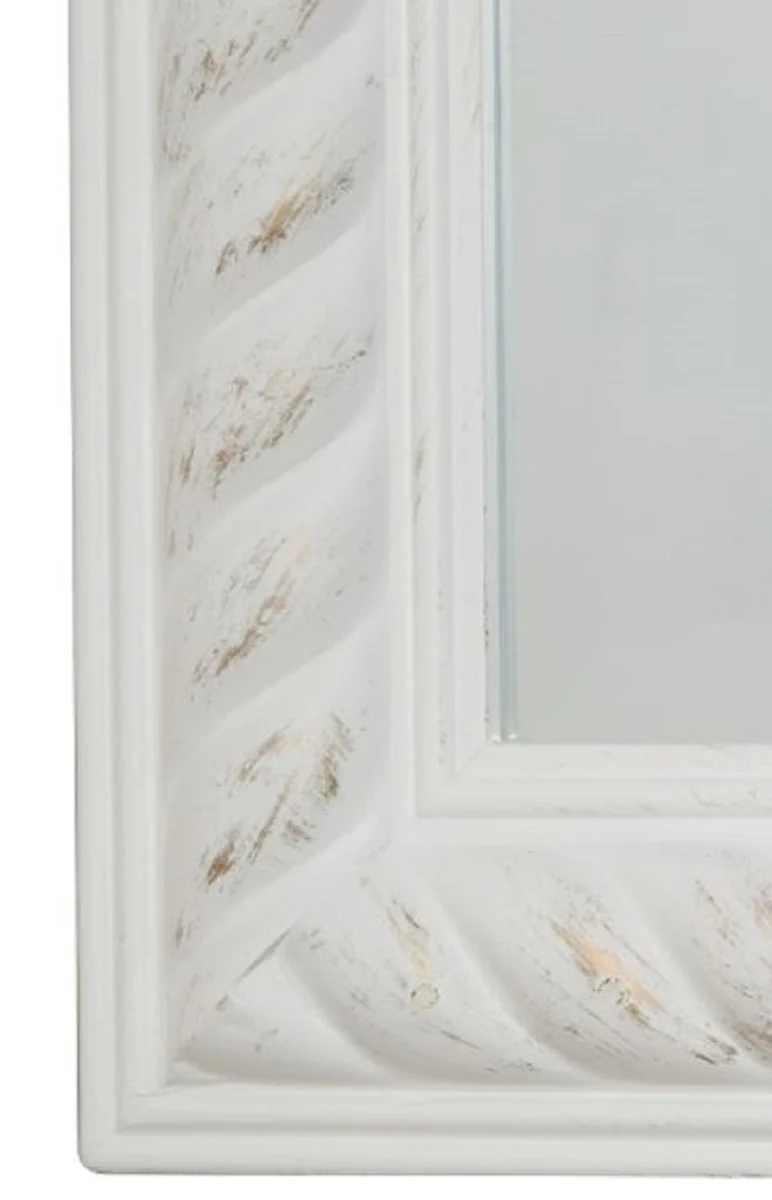 Casa Padrino espejo de pared barroco blanco antiguo / oro 52 x H. 62 cm - Espejo Barroco