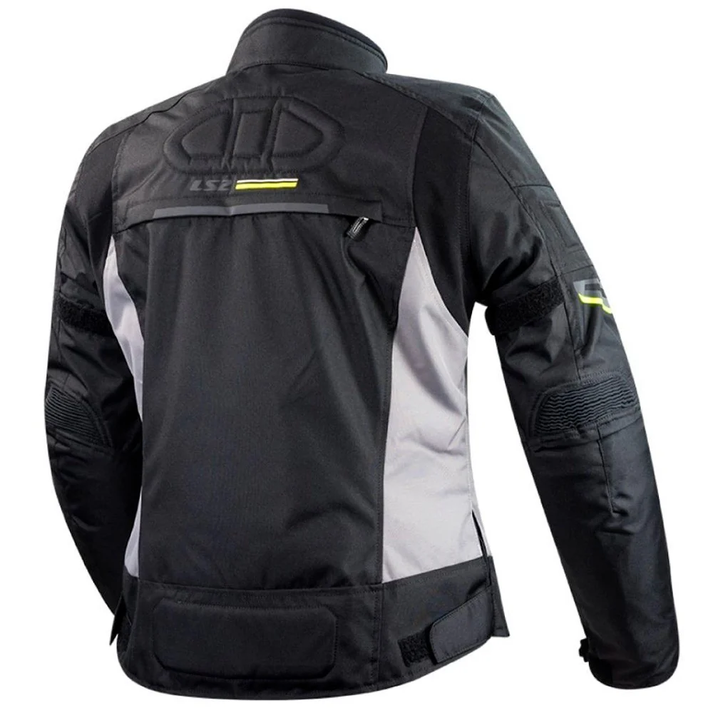 CHAQUETA LS2 SHADOW LADY NEGRO / GRIS / AMARILLO