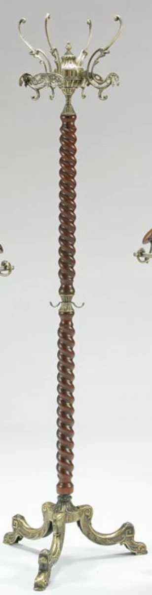 Casa Padrino perchero barroco de lujo marr¨®n / bronce 45 x 45 x A. 174 cm - Perchero de lat¨®n noble - Mobiliario de Hotel de Guardarropas Barrocos