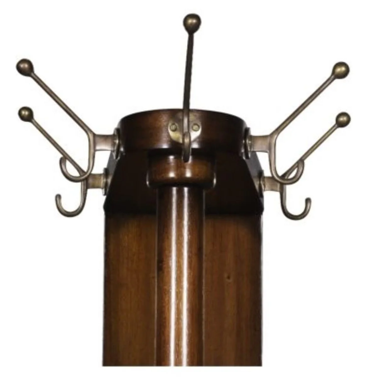 Casa Padrino perchero de caoba de lujo marrón 35 x 52 x H. 192 cm - Mobiliario de Hotel y Restaurante