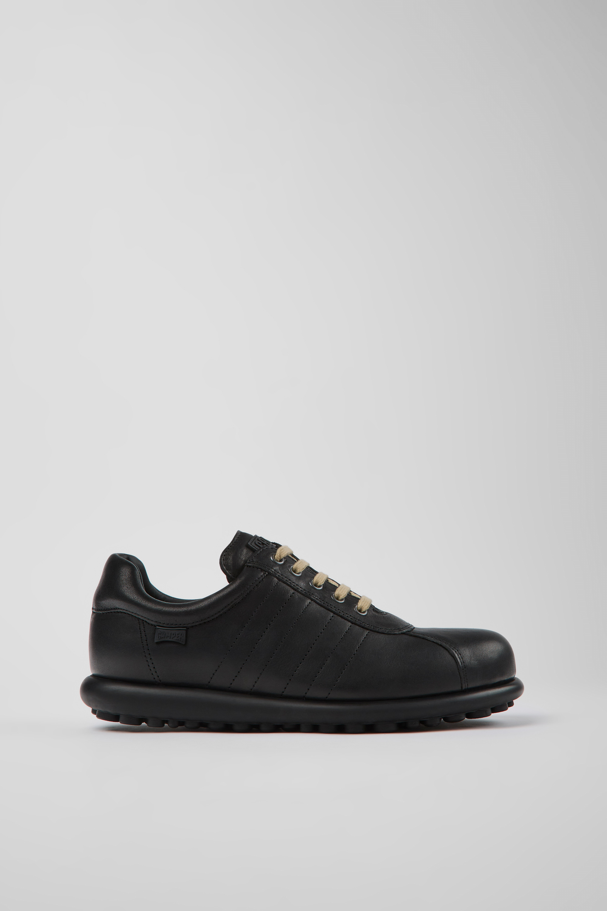 Pelotas - Black vegetable tanned leather shoes for men