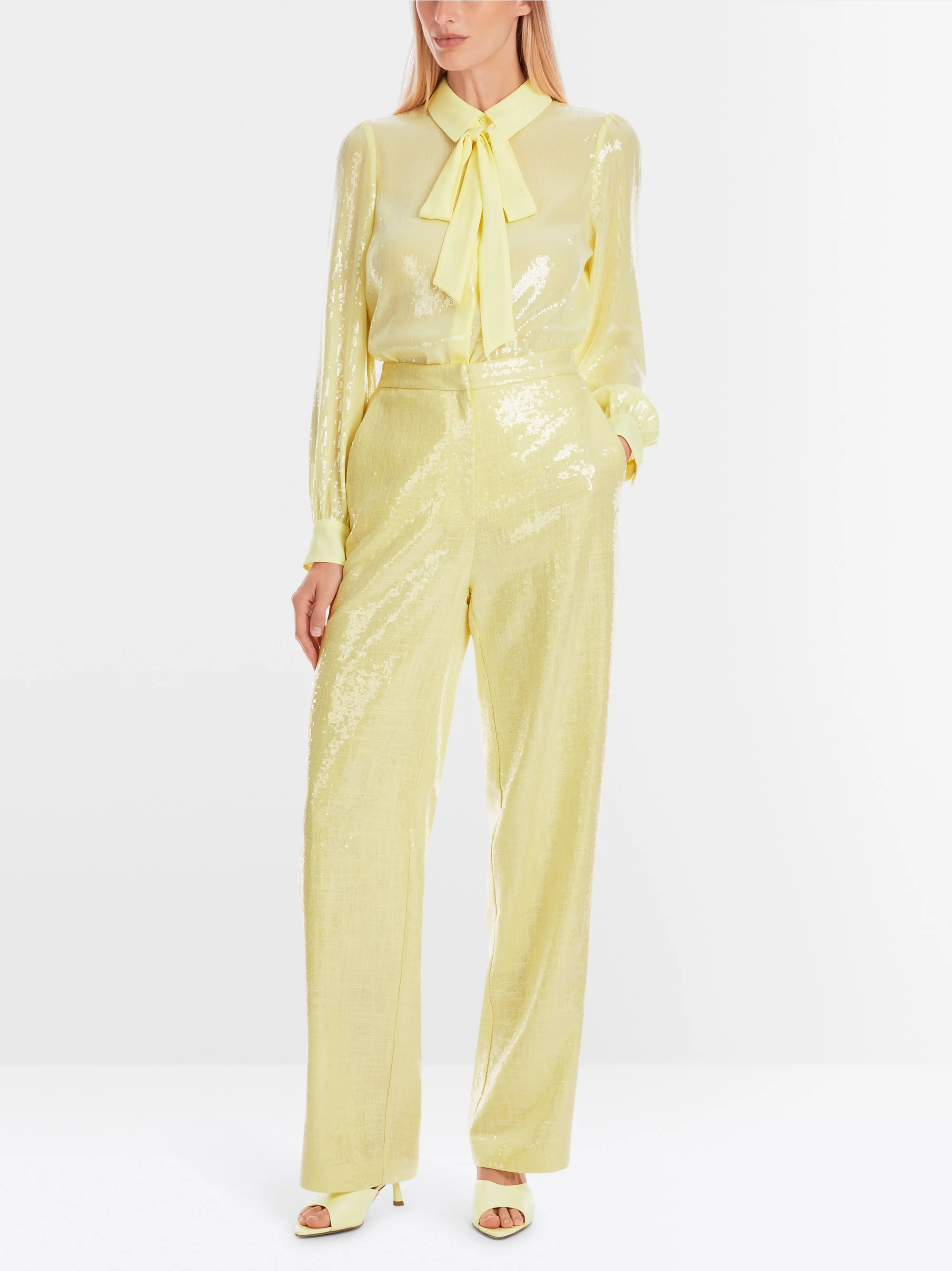 Marc-Cain WUKARI sequin fabric trousers