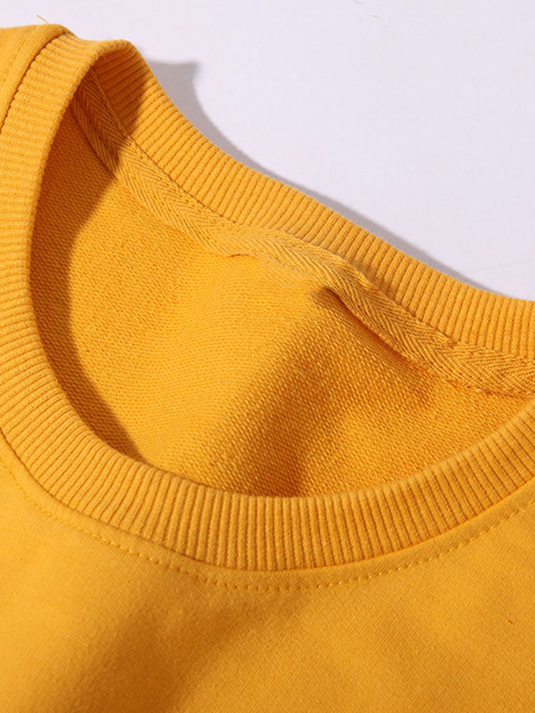 Basketball Bear Print Cotton Sweatshirt