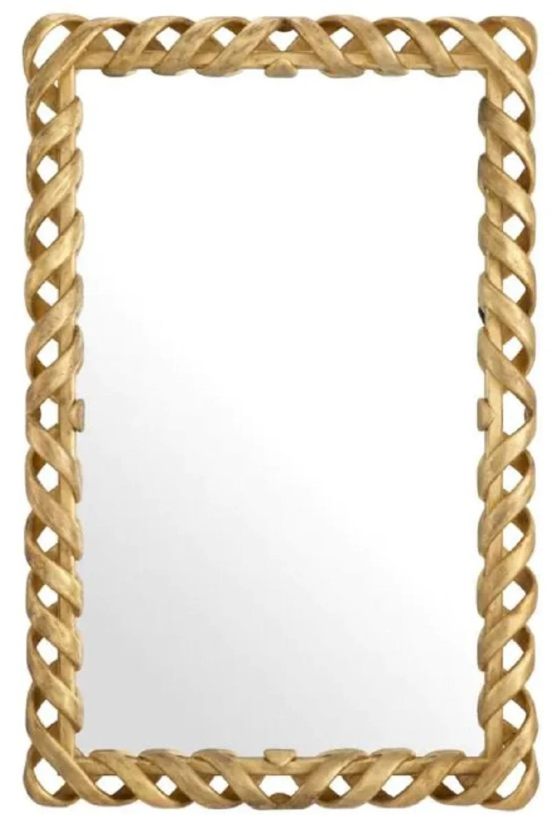 Casa Padrino espejo de lujo de caoba oro antiguo A. 141 cm