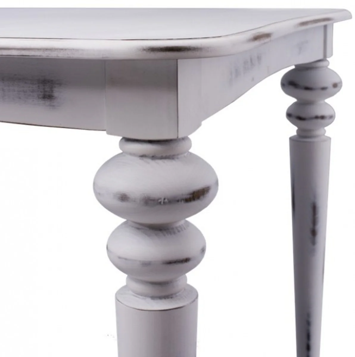 Casa Padrino baroque dining table white antique-style telescopic 180-230 cm - table