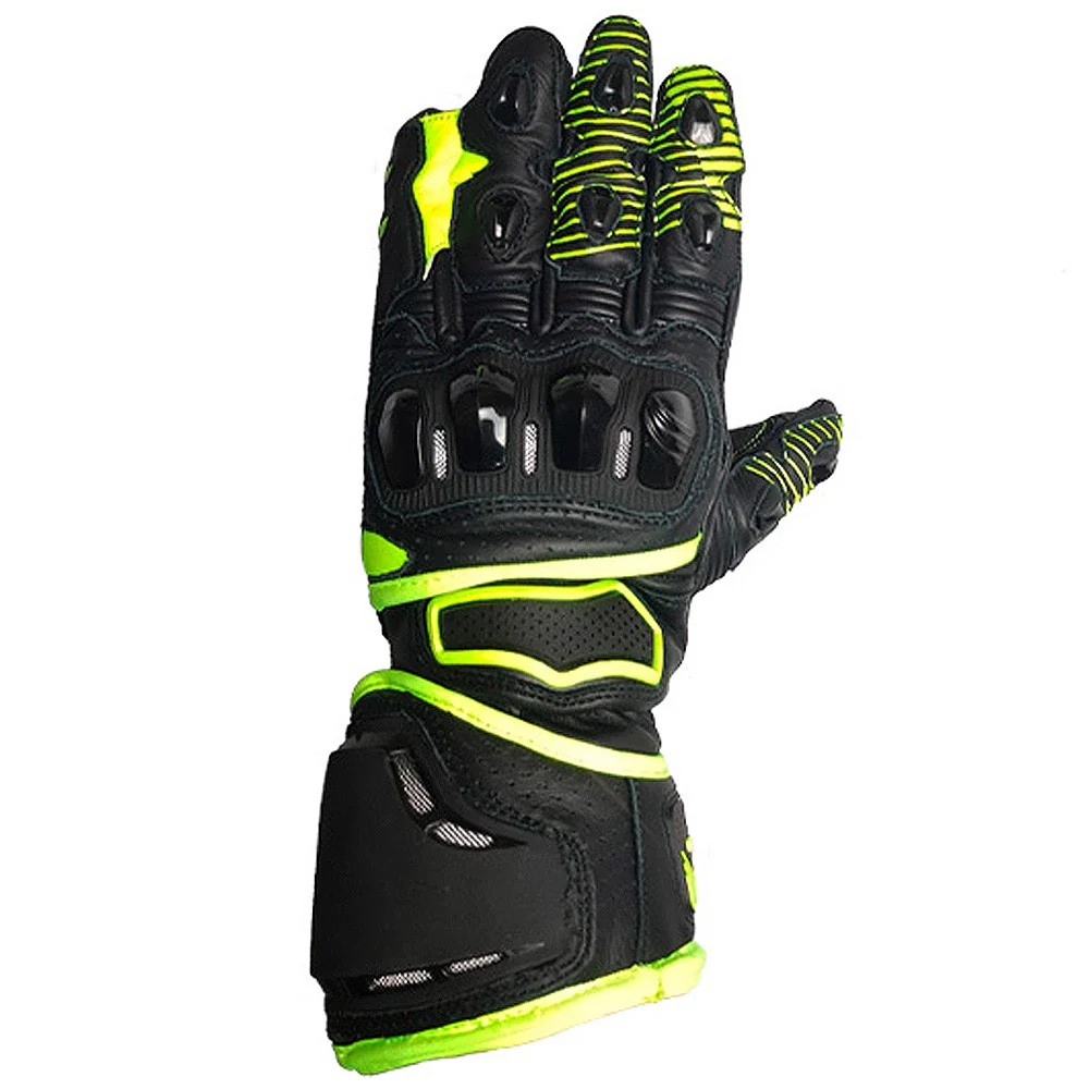 GUANTES VERANO OUT TRACK RACING NEGRO / FLUOR
