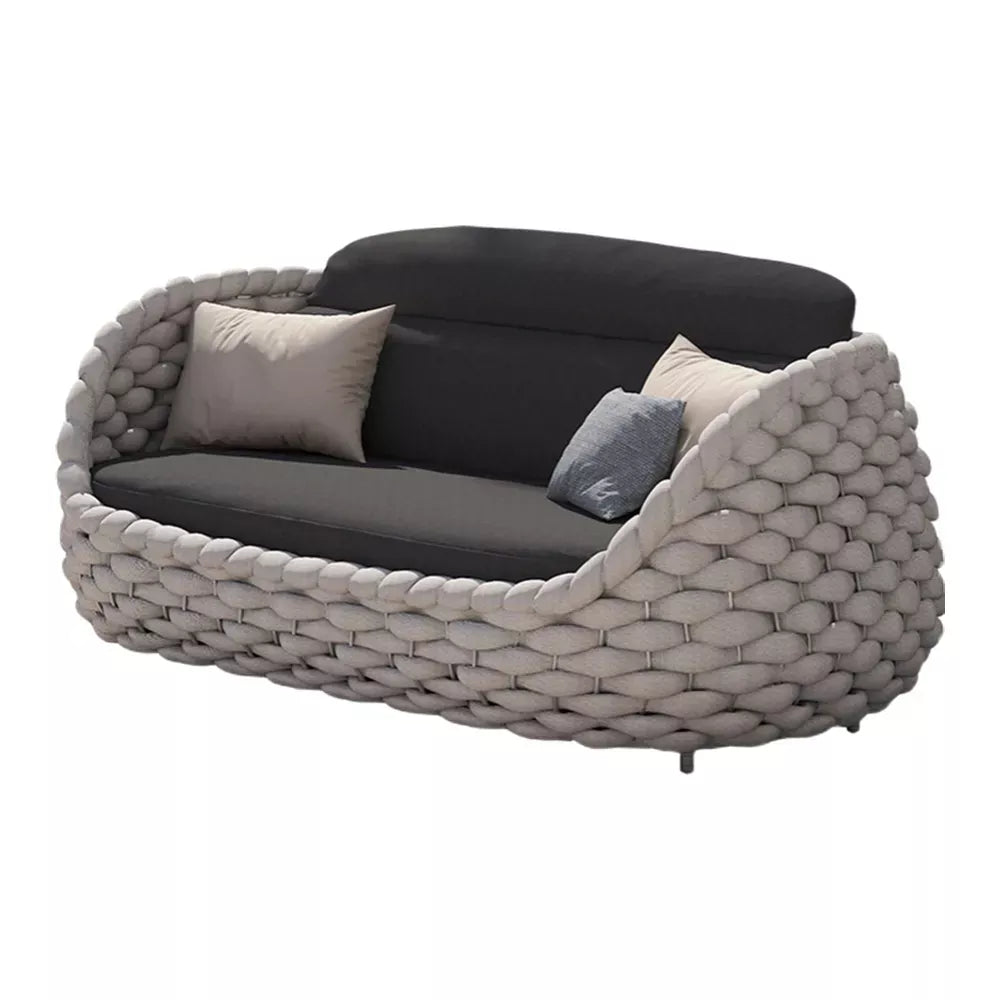 Outdoor Sectional Sofa Set with Removable Cushion Pillow