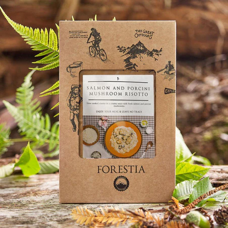 Ración autocalentable 350 g Forestia - Risotto de salmón y setas