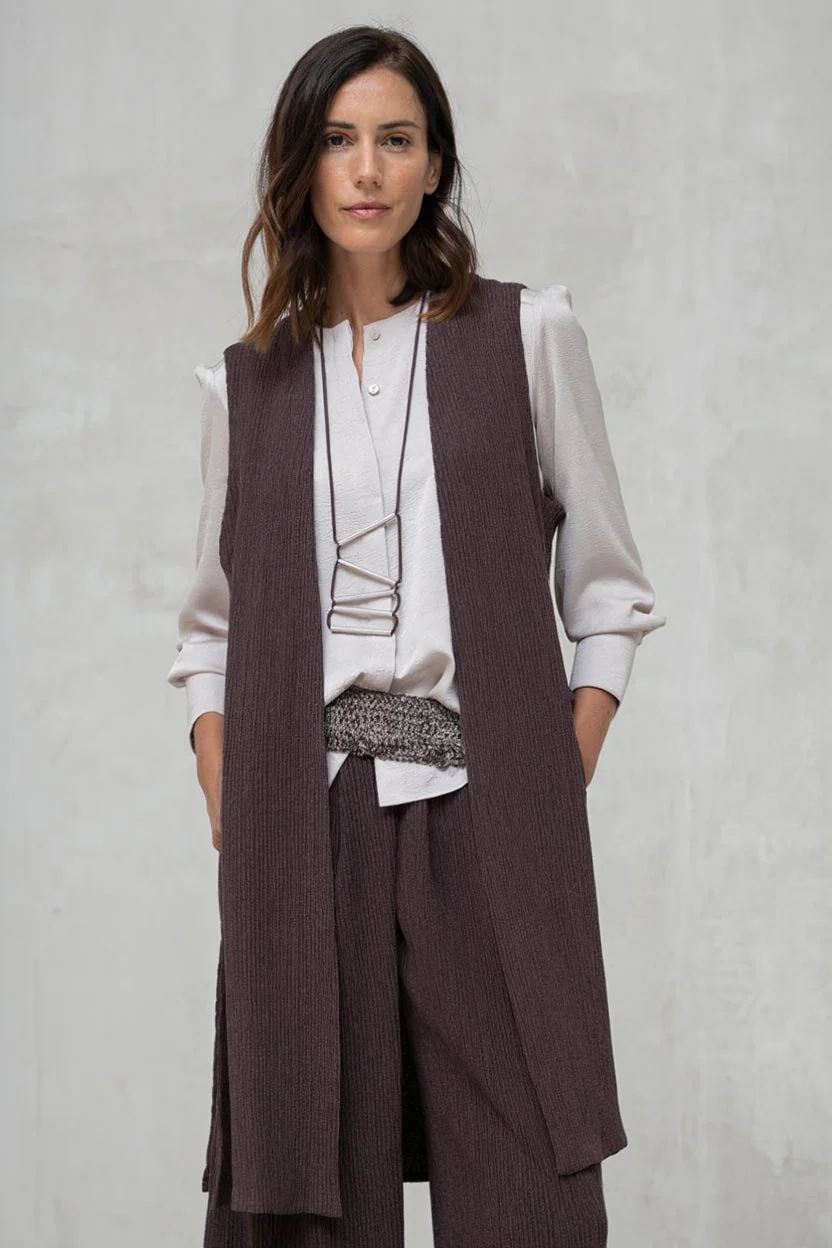 Rivera-spain Chaleco Siena burdeos