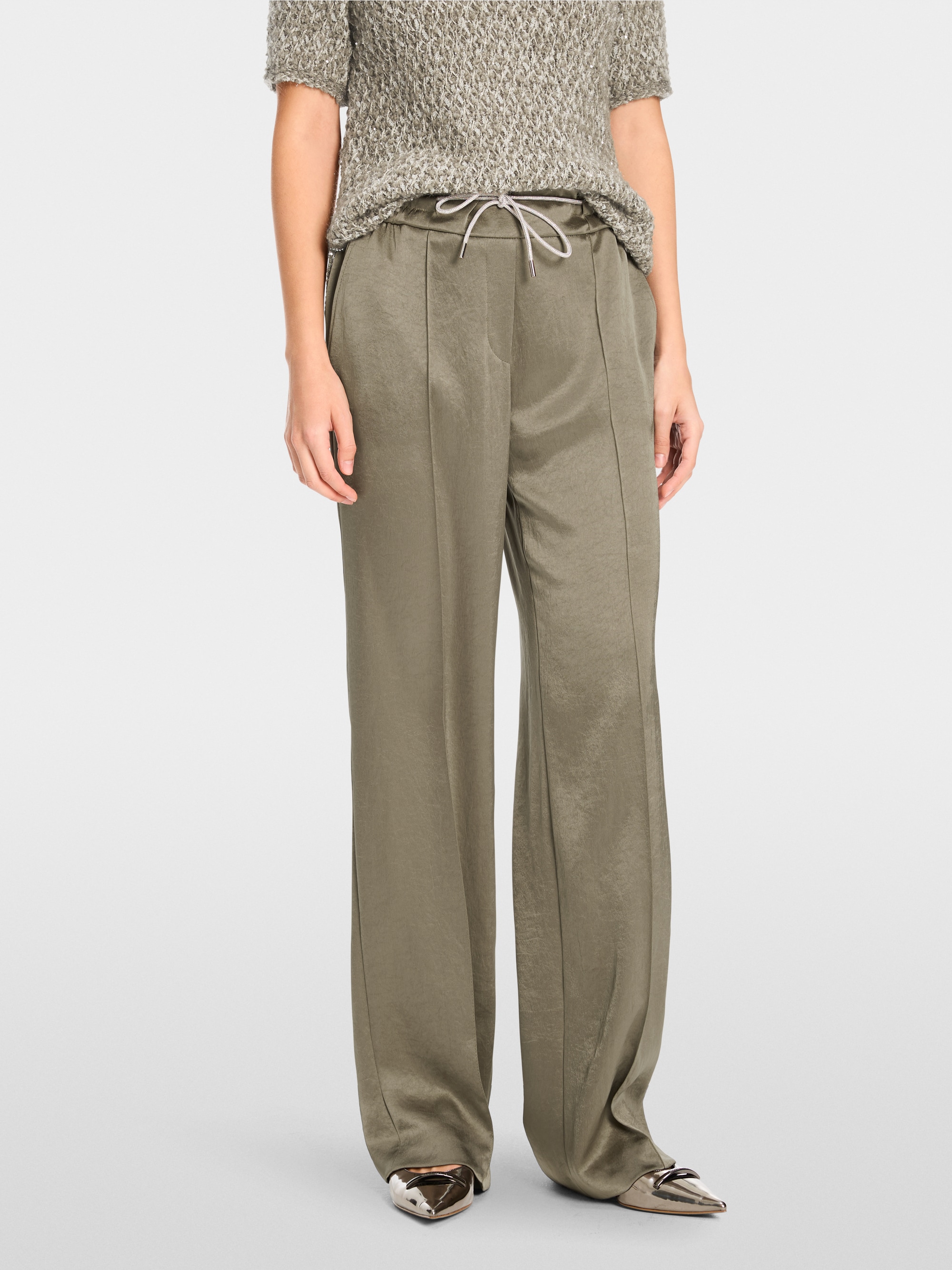 Marc-Cain WASHINGTON trousers with fine shimmer