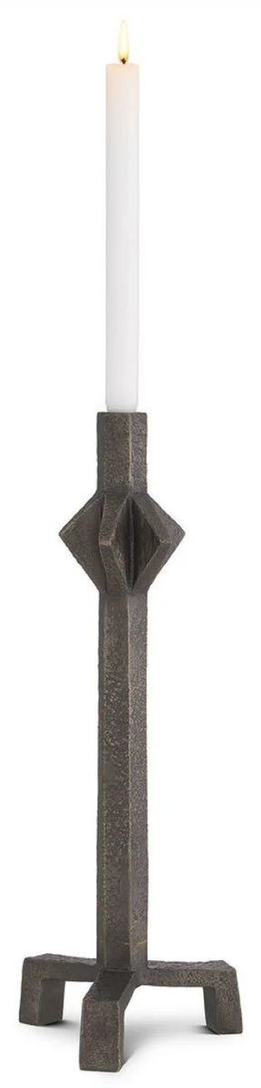 Casa Padrino portavela de lujo bronce 18,5 x 16,5 x A. 50 cm - Portavela de lat¨®n - Accesorios de decoraci¨®n para hoteles y restaurantes - Calidad de lujo