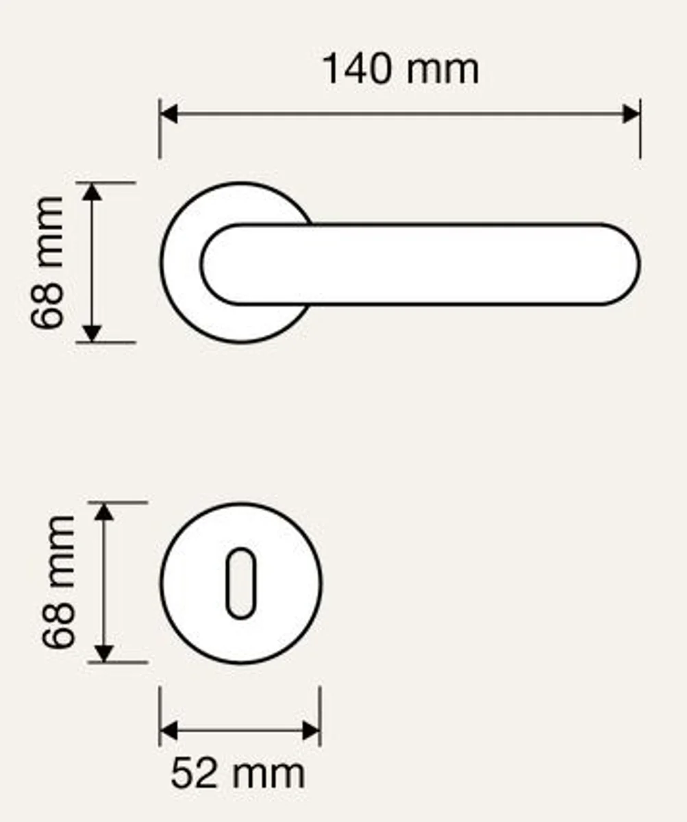Casa Padrino conjunto de manija de puerta barroco latón patinado 14 x H. 6,8 cm - Accesorios de Hotel y Restaurante Barroco