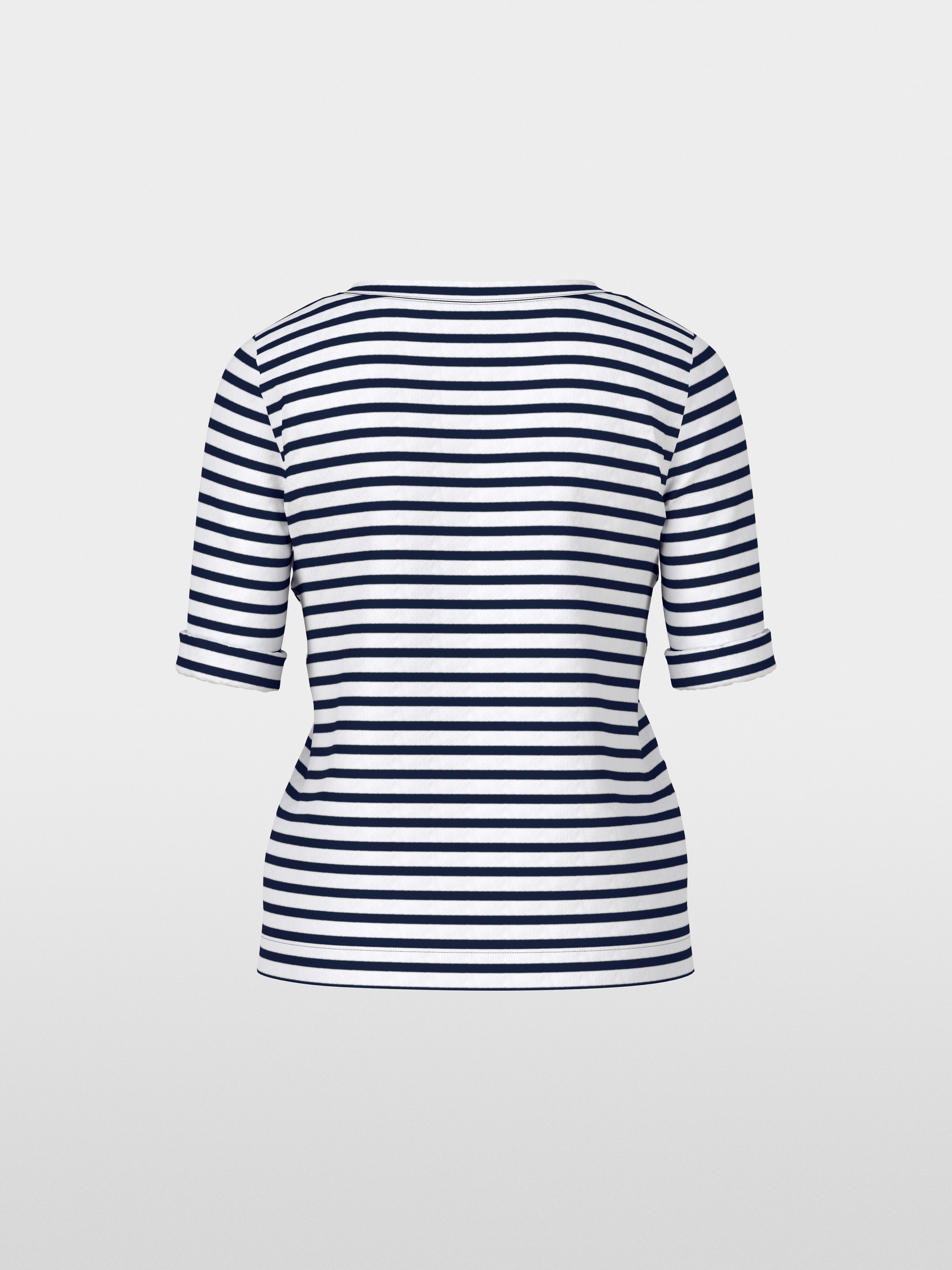 Marc-Cain Striped T-shirt in cotton rib