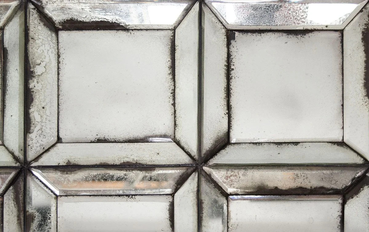 Casa Padrino espejo de pared de dise?o con espejo antiguo de vidrio 80 x H. 140 cm - espejo de sala de estar