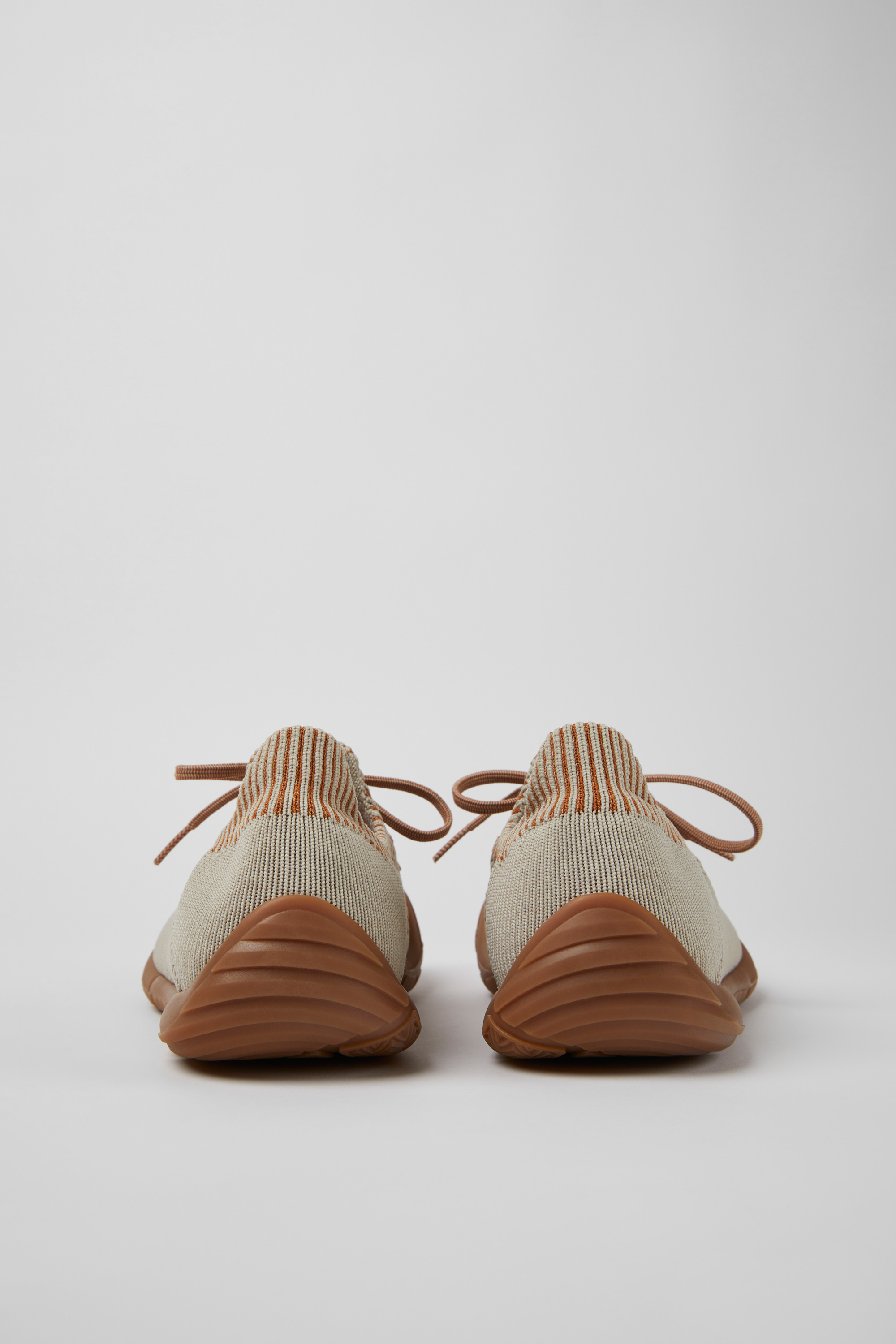 Path - Gray and brown textile sneakers for men