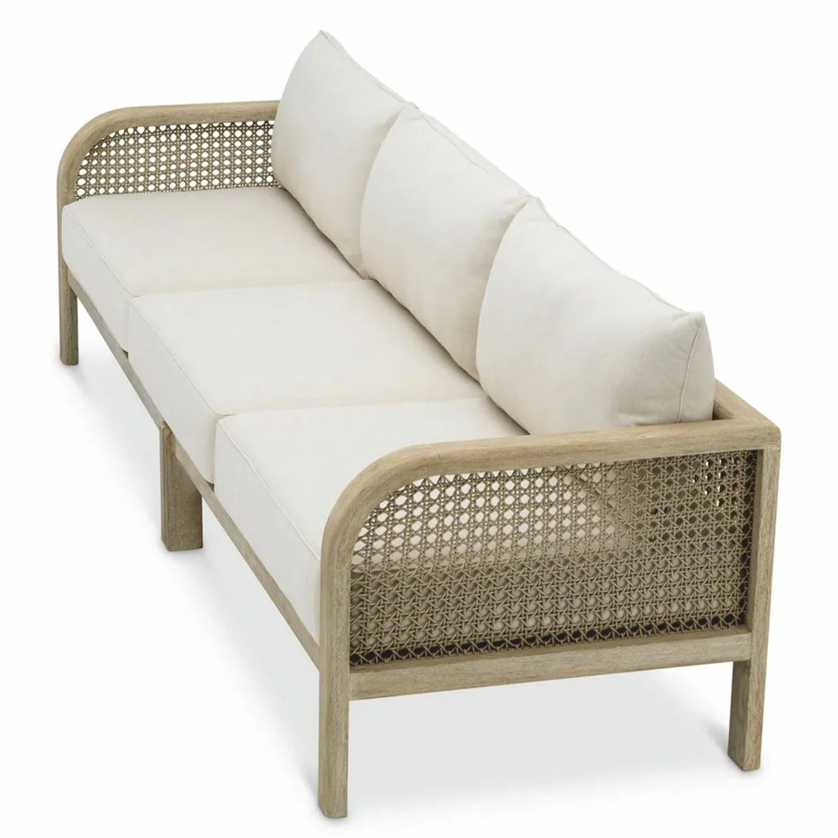 Casa Padrino sof¨¢ de jard¨ªn de lujo de teca arena / beige 283 cm - Muebles de jard¨ªn