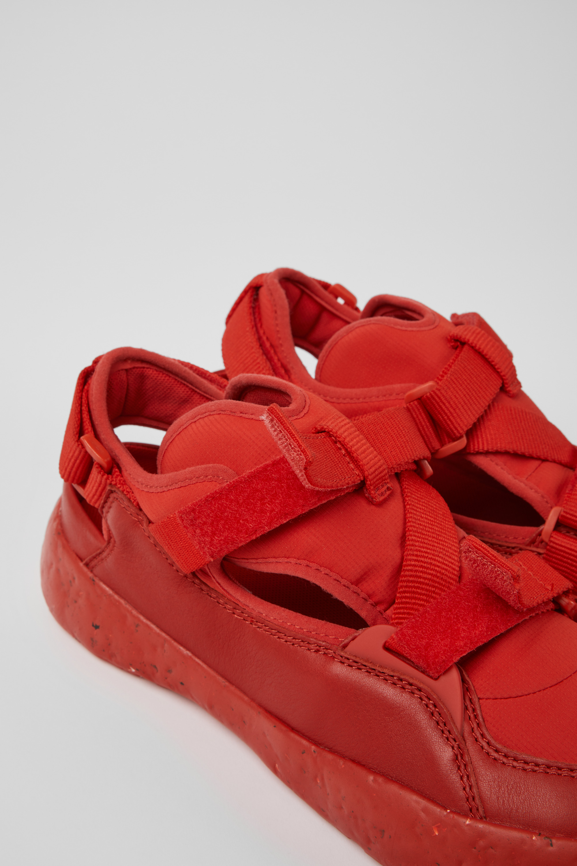 Peu Stadium - Red semi-open sneakers for men