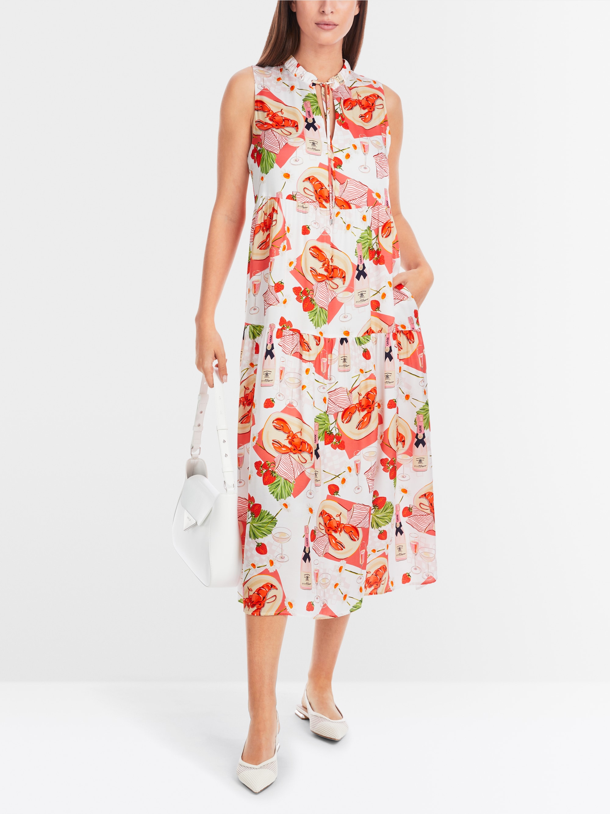 Marc-Cain Sleeveless mini dress with print