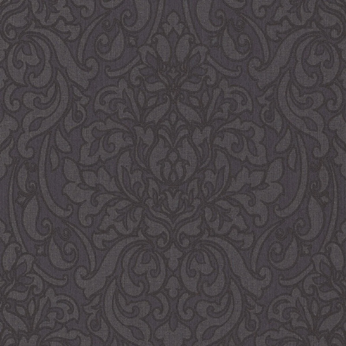 Casa Padrino papel tapiz textil barroco antracita / negro / gris 10,05 x 0,53 m - Accesorios de Decoración