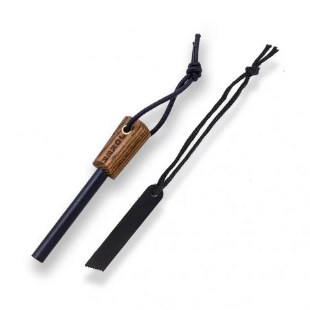 Silbato Rockwest PLANO con anilla - negro mate