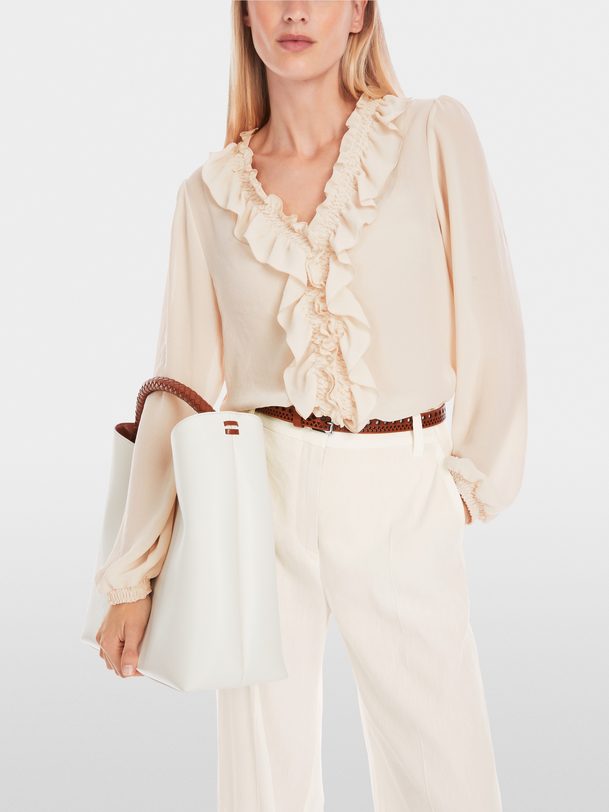Marc-Cain Rethink Together ruched blouse