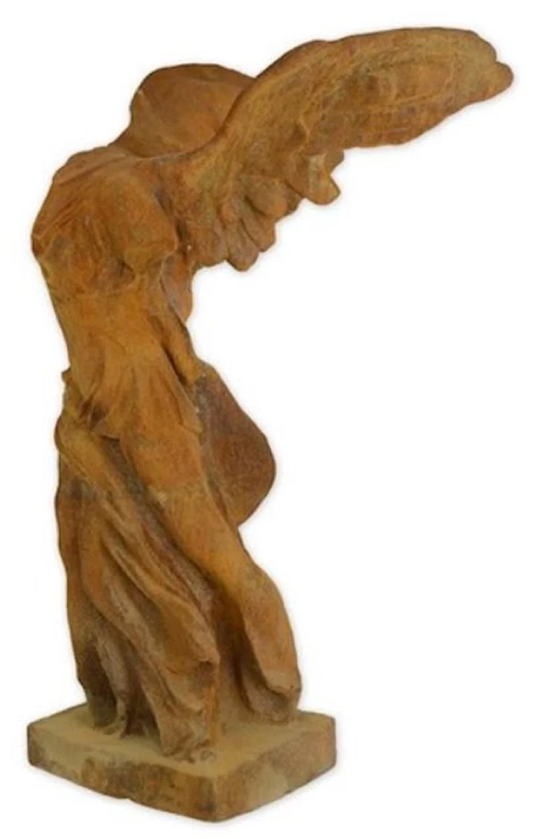 Casa Padrino Escultura de Decoraci¨®n de Jard¨ªn Art Nouveau Oxido 46 x 70 x A. 97 cm - Figura de Metal para Decoraci¨®n de Jard¨ªn Elegante - Accesorios de Decoraci¨®n de Jard¨ªn Barroco y Art Nouveau