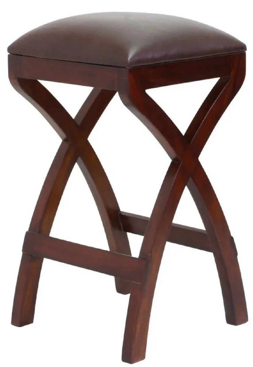 Casa Padrino conjunto de mesa de desayuno de caoba de lujo marr¨®n - Muebles de caoba de lujo