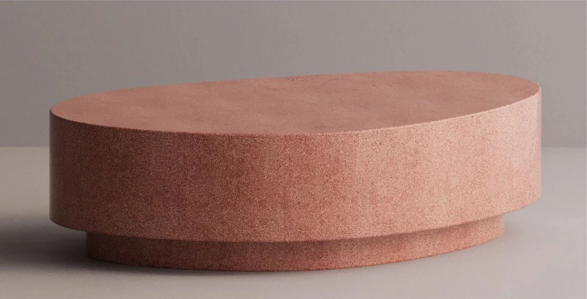 Casa Padrino mesa de centro de hormig¨®n de lujo rojo 142 cm - Muebles de sal¨®n y jard¨ªn