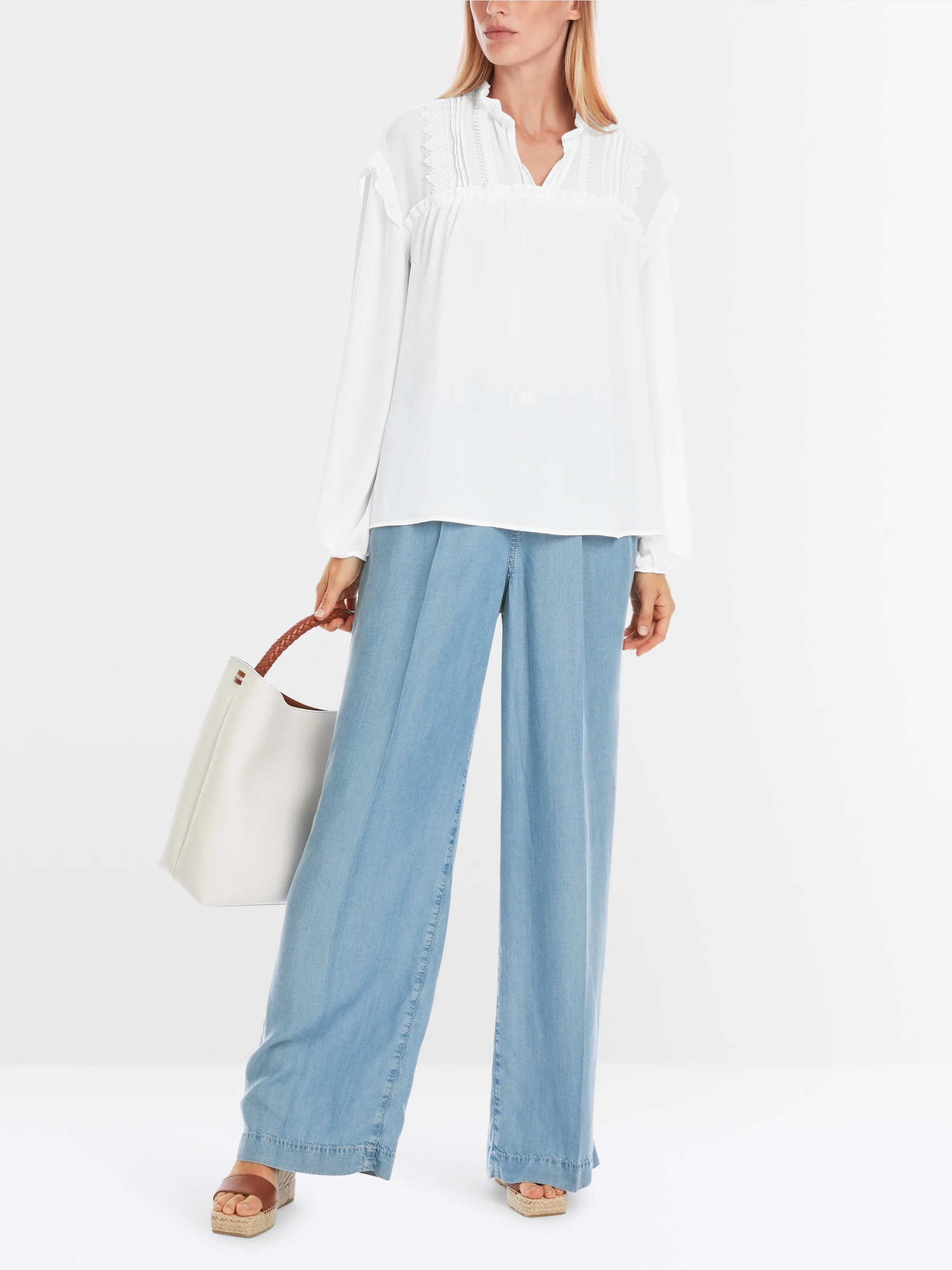 Marc-Cain Rethink Together blouse with lace