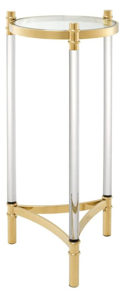 Casa Padrino mesa auxiliar / mesa de flores oro ? 41 x H. 90,5 cm - Calidad de Lujo