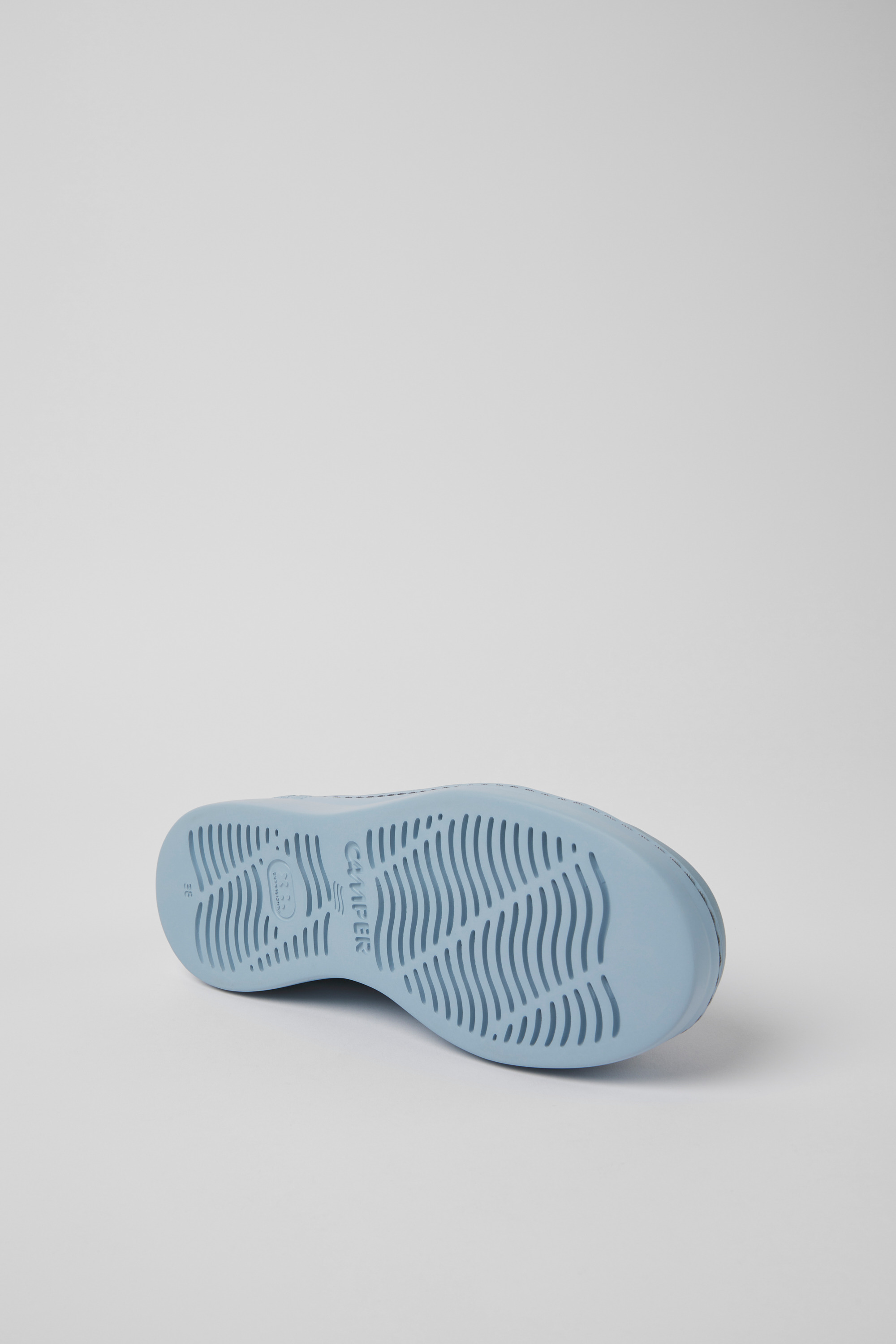 Runner Up - Blue leather sneakers for women