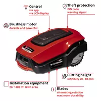 Robot Lawn Mower FREELEXO 1200 LCD BT