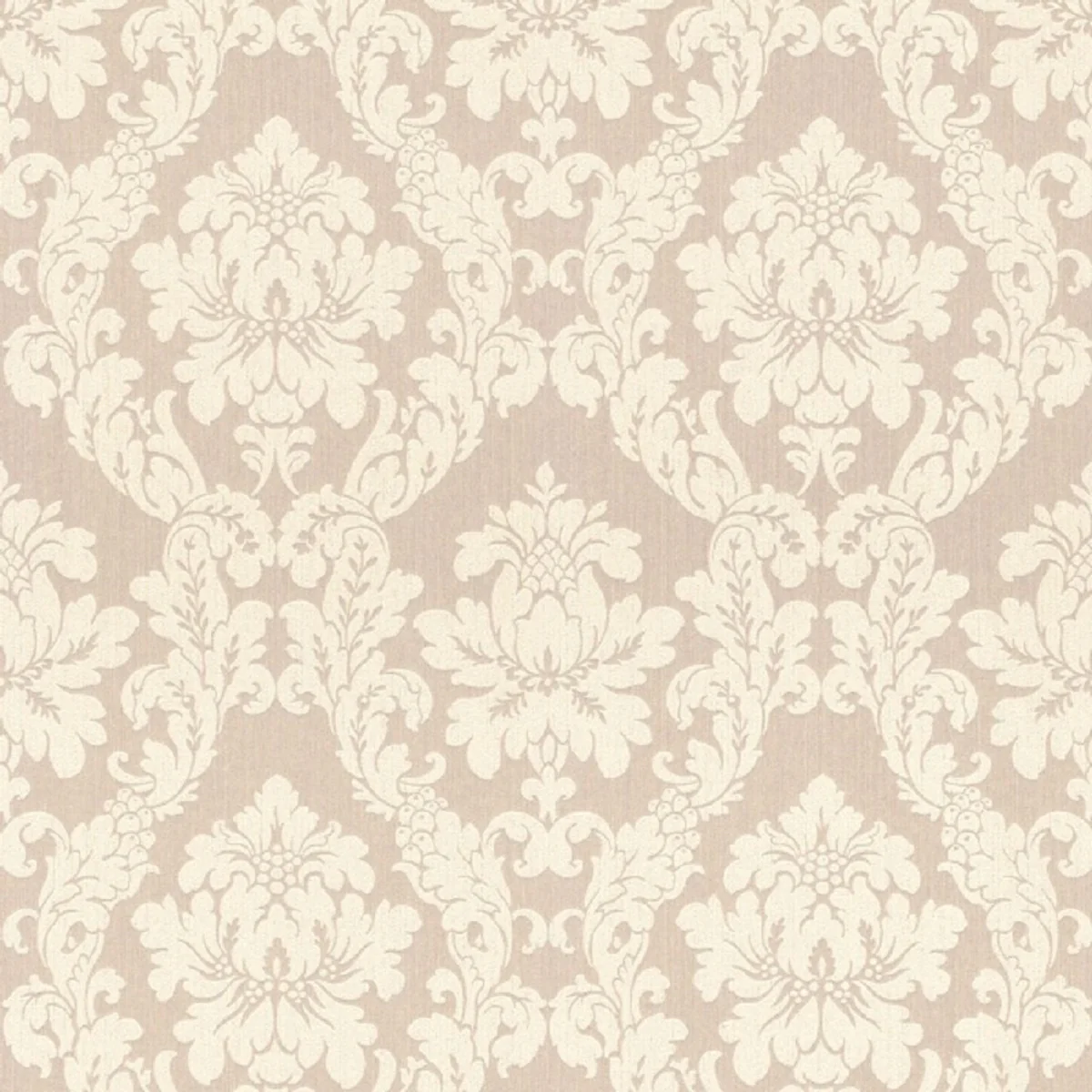 Casa Padrino Papel Pintado Textil Barroco Beige / Crema - 10,05 x 0,53 m - Papel Pintado de Tela Viscosa Barroco