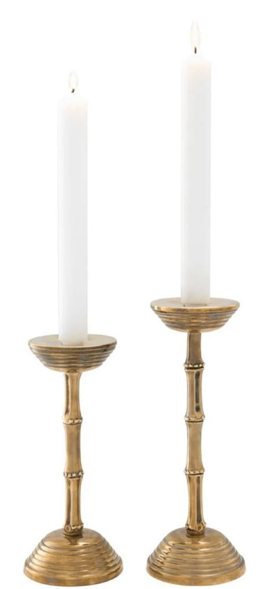 Casa Padrino conjunto de candelabro de lujo latón vintage - Accesorios de Decoración de Hoteles y Restaurantes