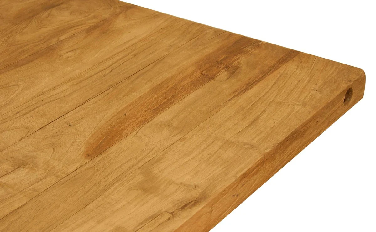 Casa Padrino luxury teak bar table brown / black 70 x 70 x H. 100 cm - Gastronomy & Bar Furniture