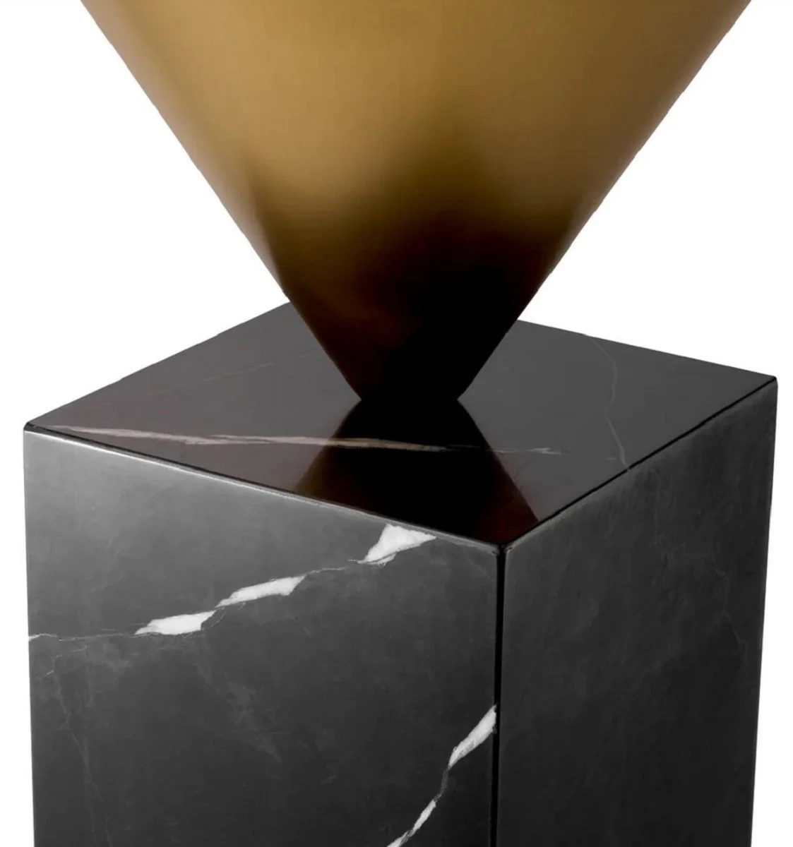 Casa Padrino mesa auxiliar de lujo lat¨®n / negro ? 42 x A. 61 cm