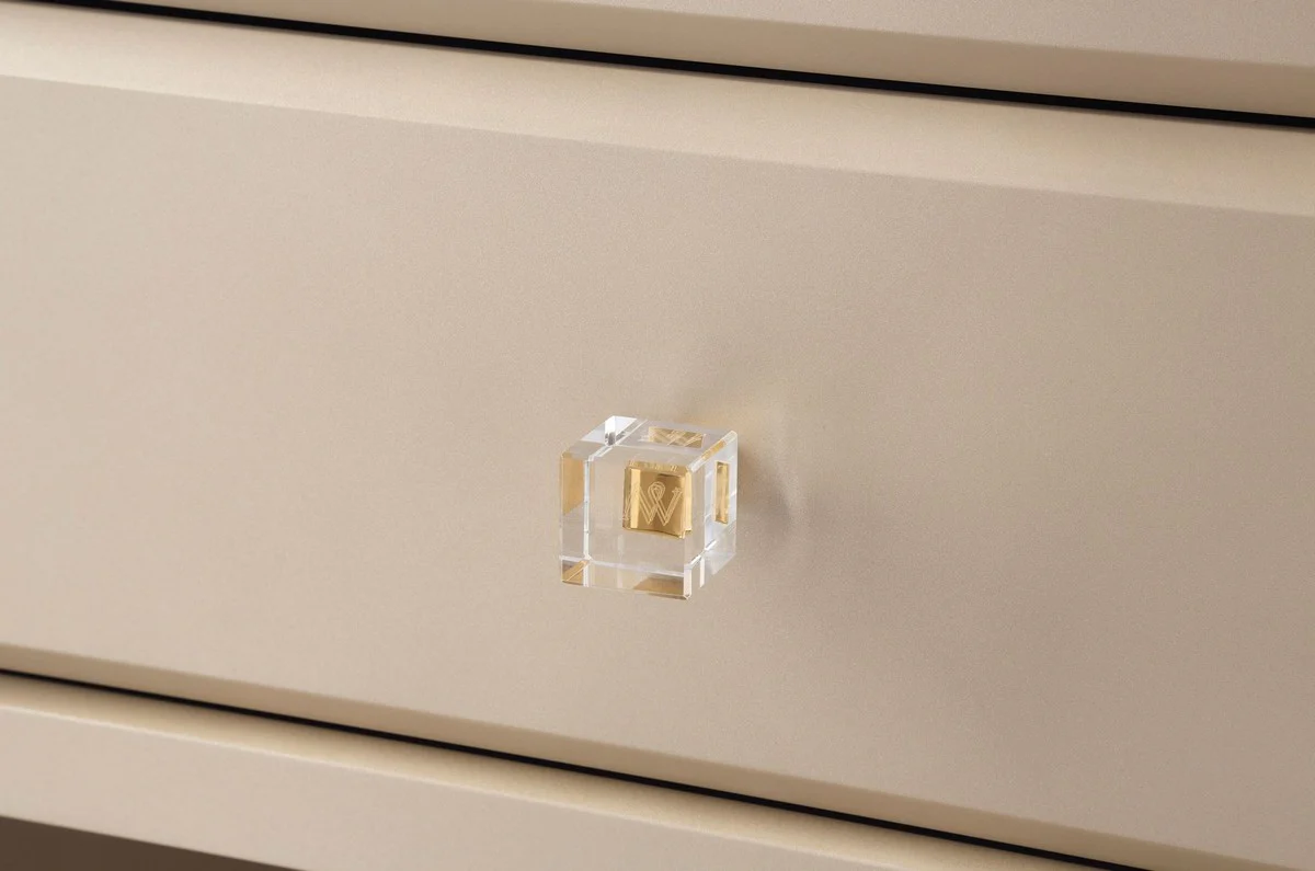 Casa Padrino Armario de Lujo Beige 200 x 60 x A. 200 cm - Armario de Dormitorio Abierto - Muebles de Dormitorio - Muebles de Hotel - Muebles de Lujo - Interior de Lujo - Interior de Dormitorio