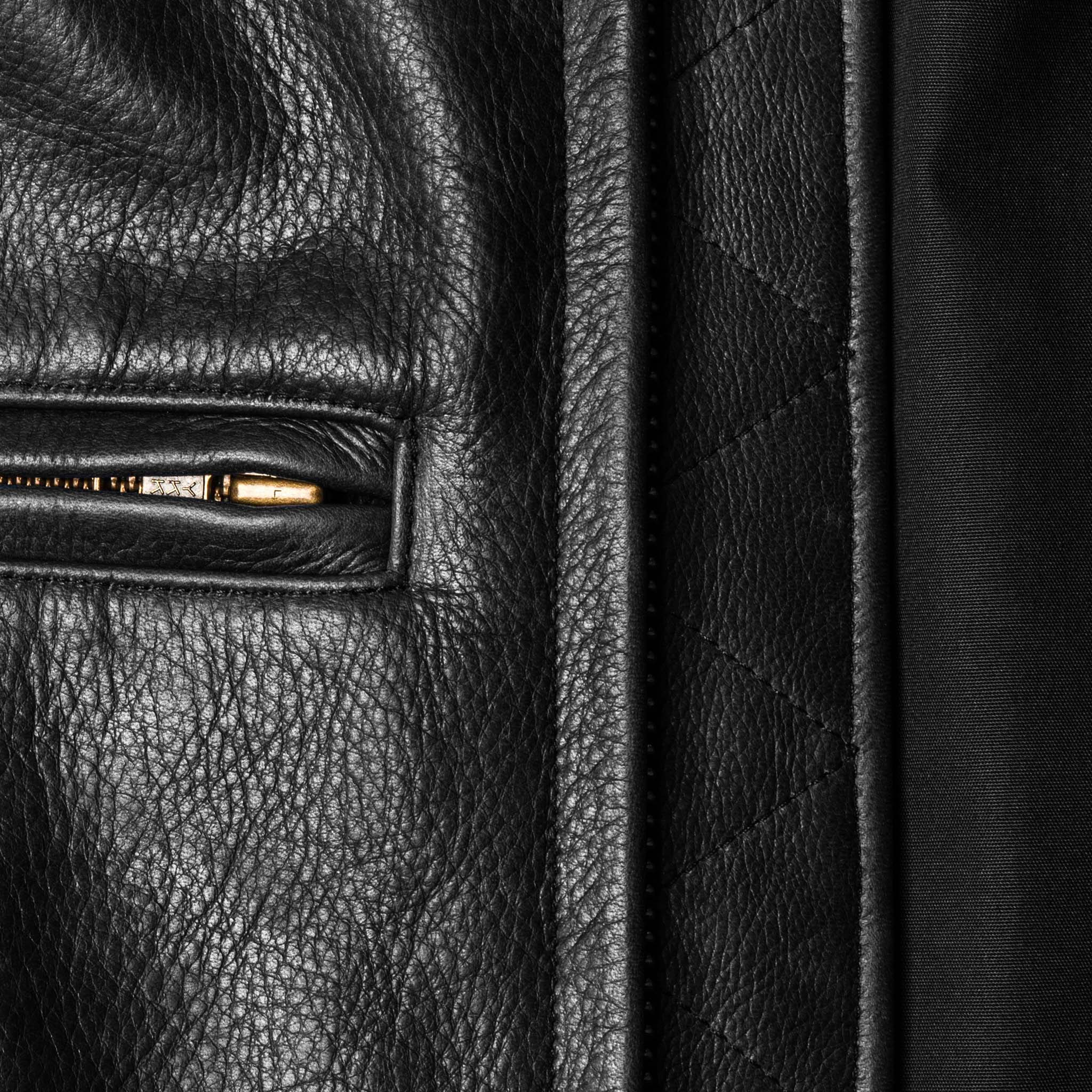 The Moto Jacket in Black Steerhide