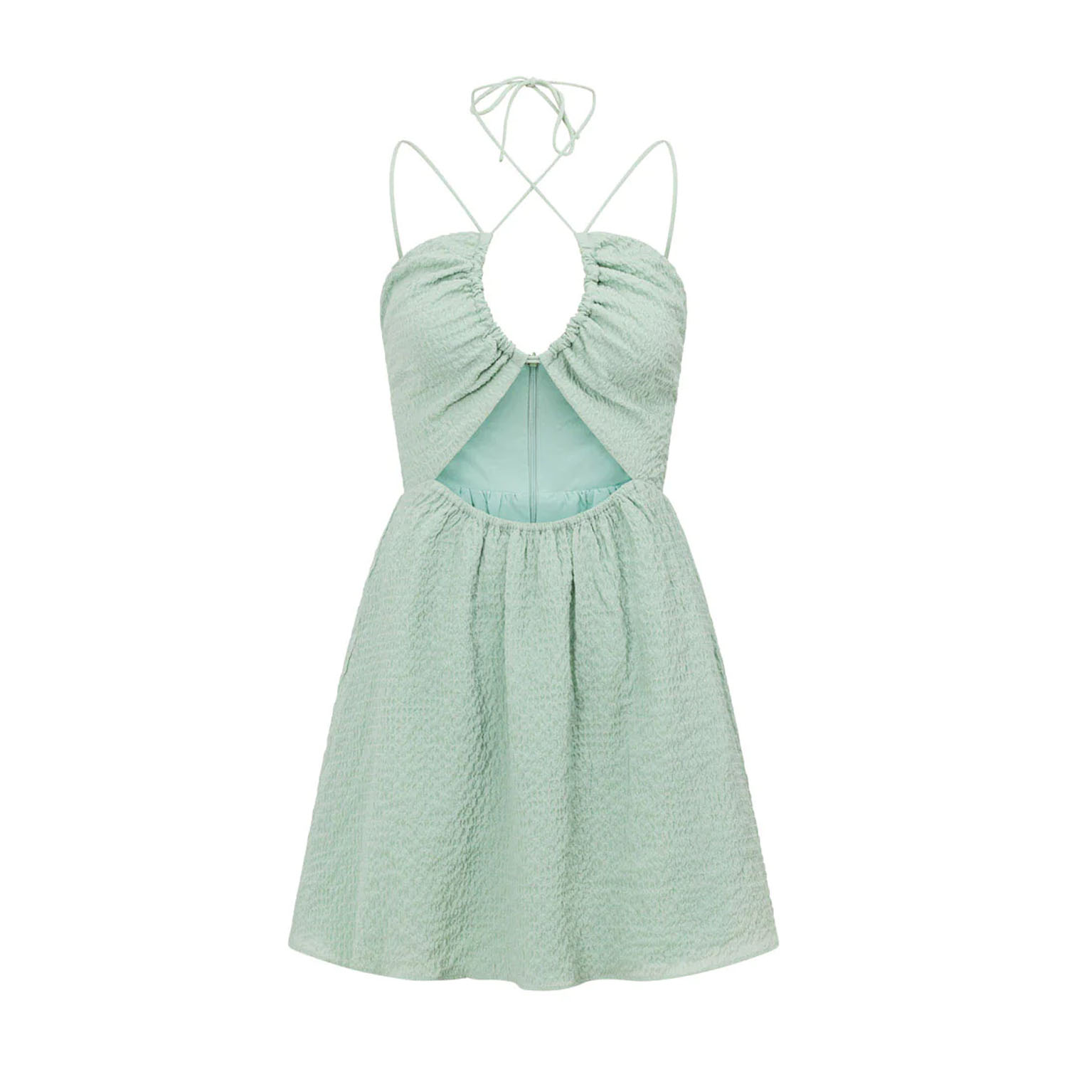 Ladies Plain Suspenders Mini Dress