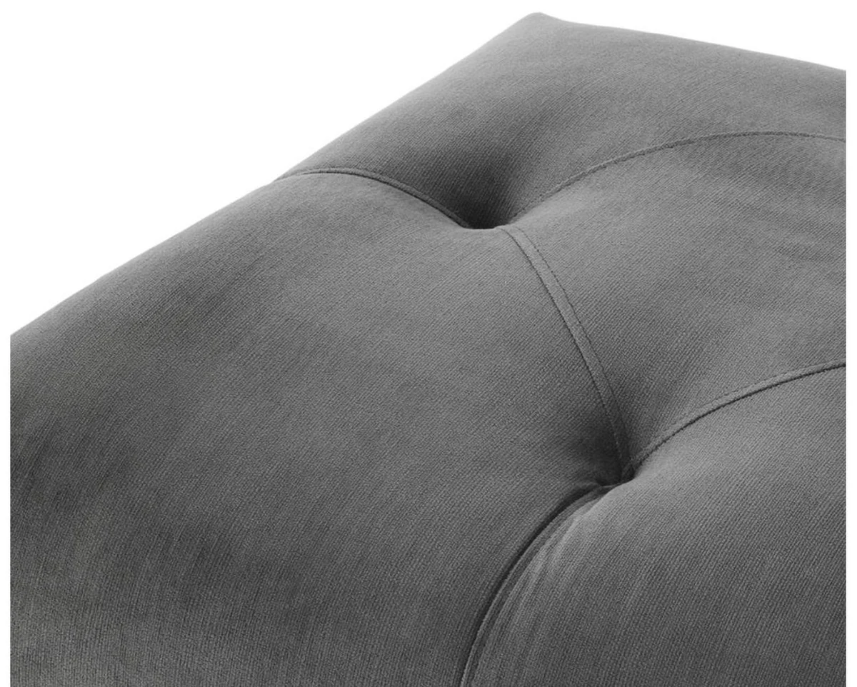 Casa Padrino heces de lujo gris oscuro 54 x 54 x H. 44 cm - muebles para la habitaci¨®n