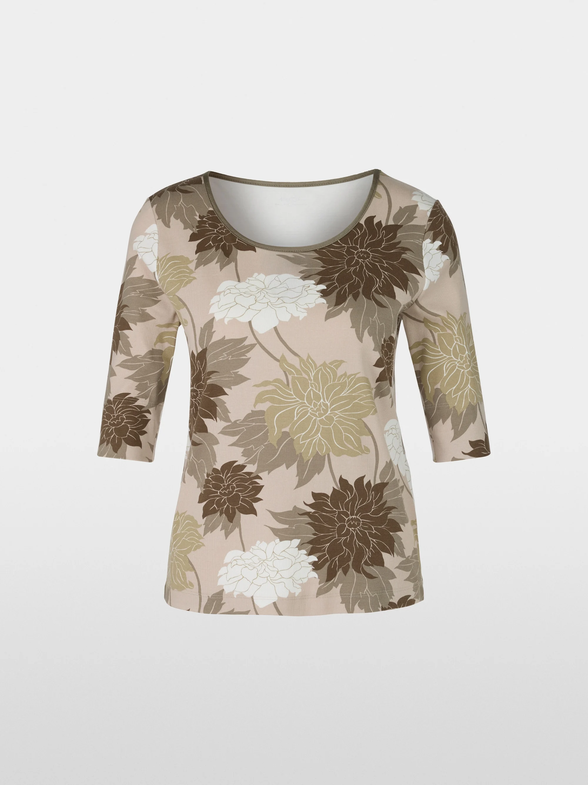 Marc-Cain Floral ribbed T-shirt