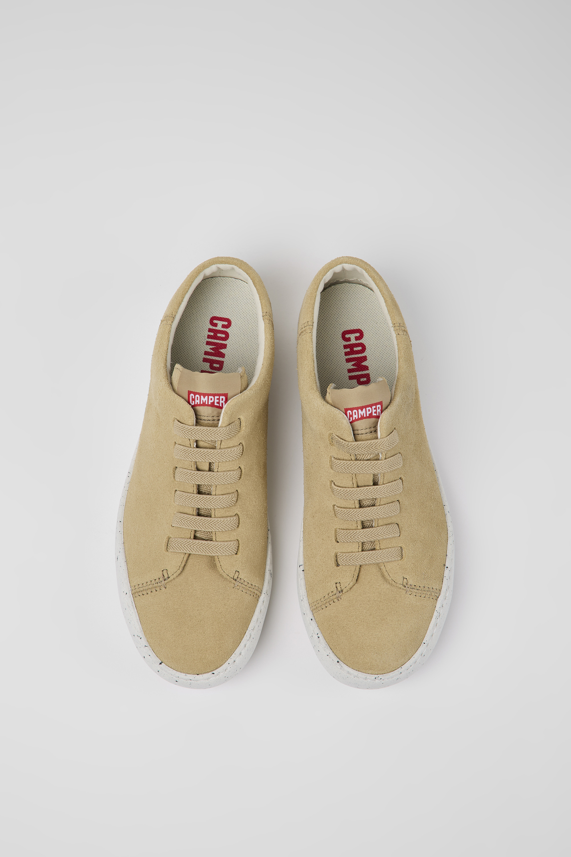 Peu Touring - Beige nubuck sneakers for women