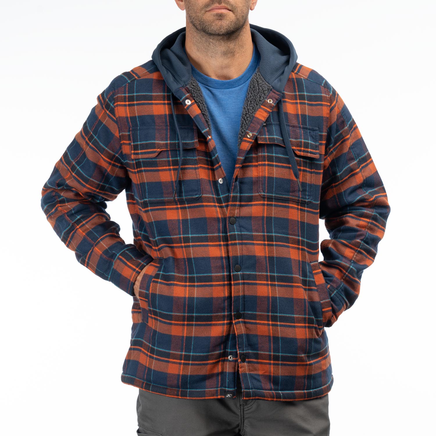 Targhee Fleece Lined Flannel Hoodie