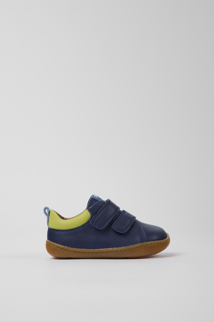 Peu Blue leather shoes for kids