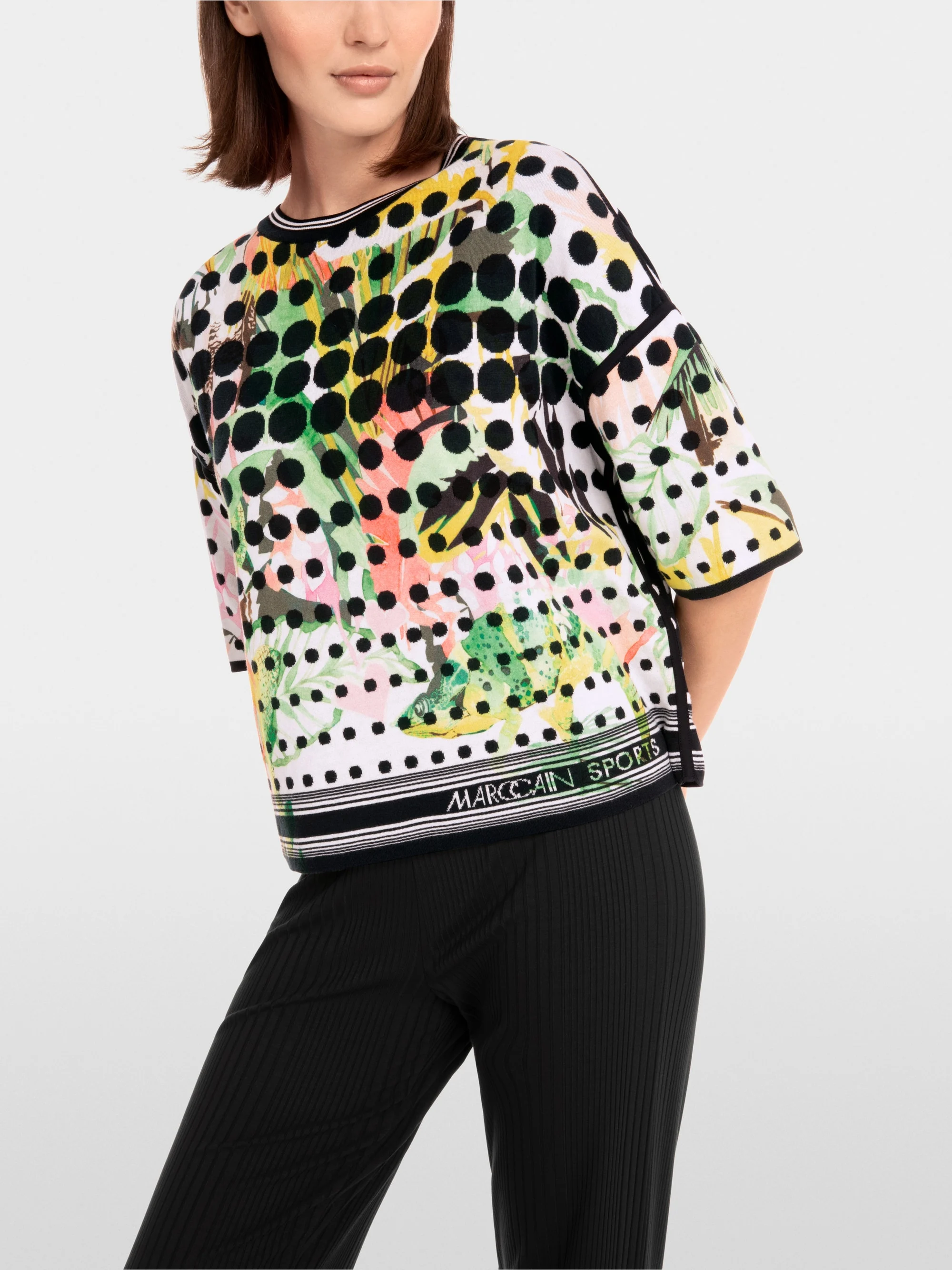 Marc-Cain Knitted in Germany short-sleeve sweater