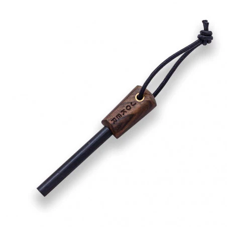 Joker BS9 Trampero Scandi Nogal con ferrocerio - Cuchillo de supervivencia y bushcraft