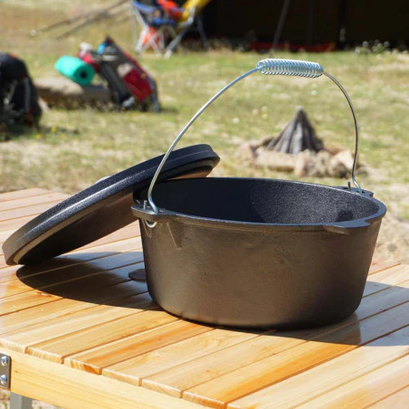 Cazuela de hierro fundido OZtrail HORNO HOLANDÉS 8,4L con tapa
