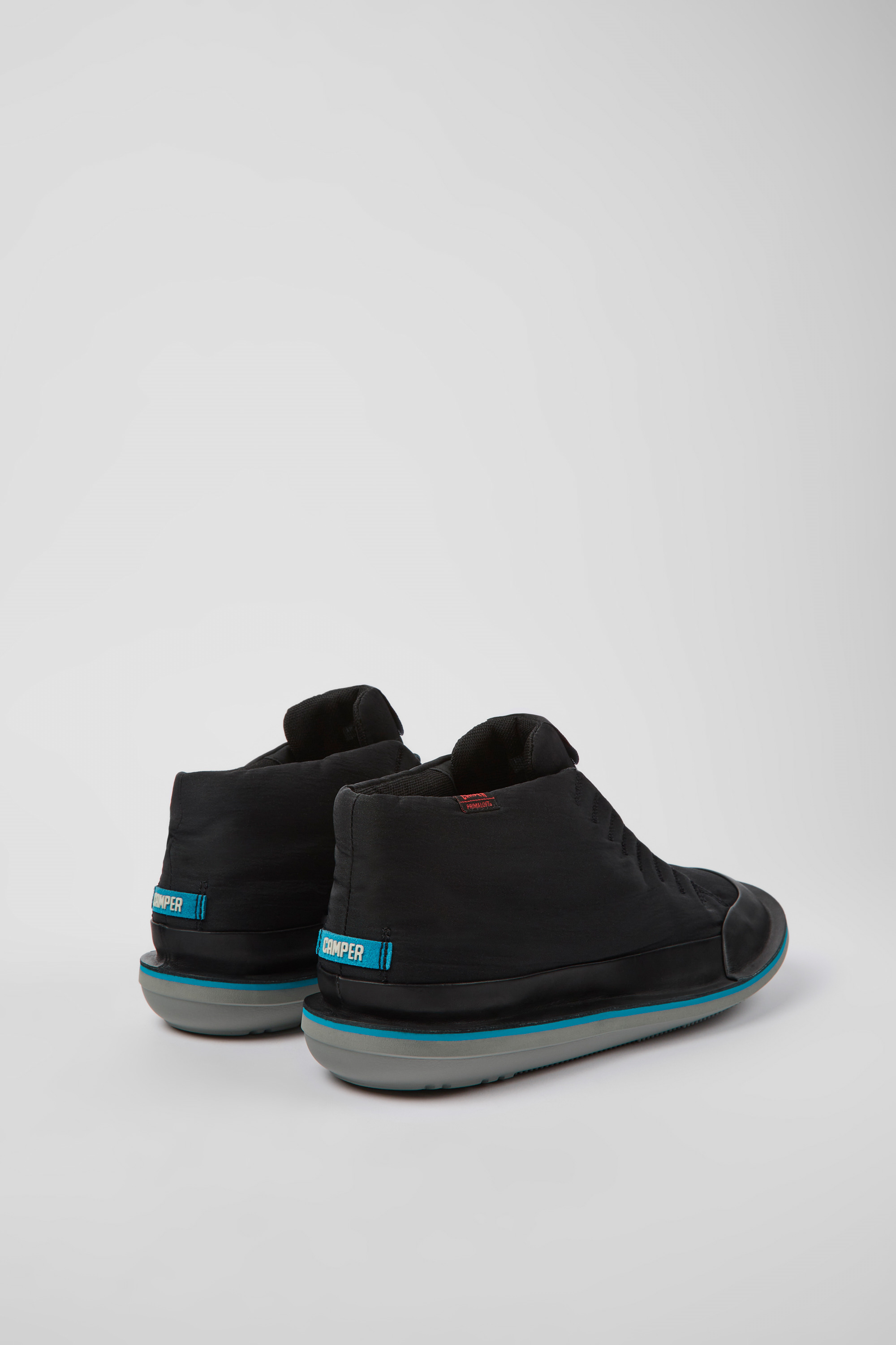 Beetle PrimaLoft - Black textile and nubuck ankle boots for men