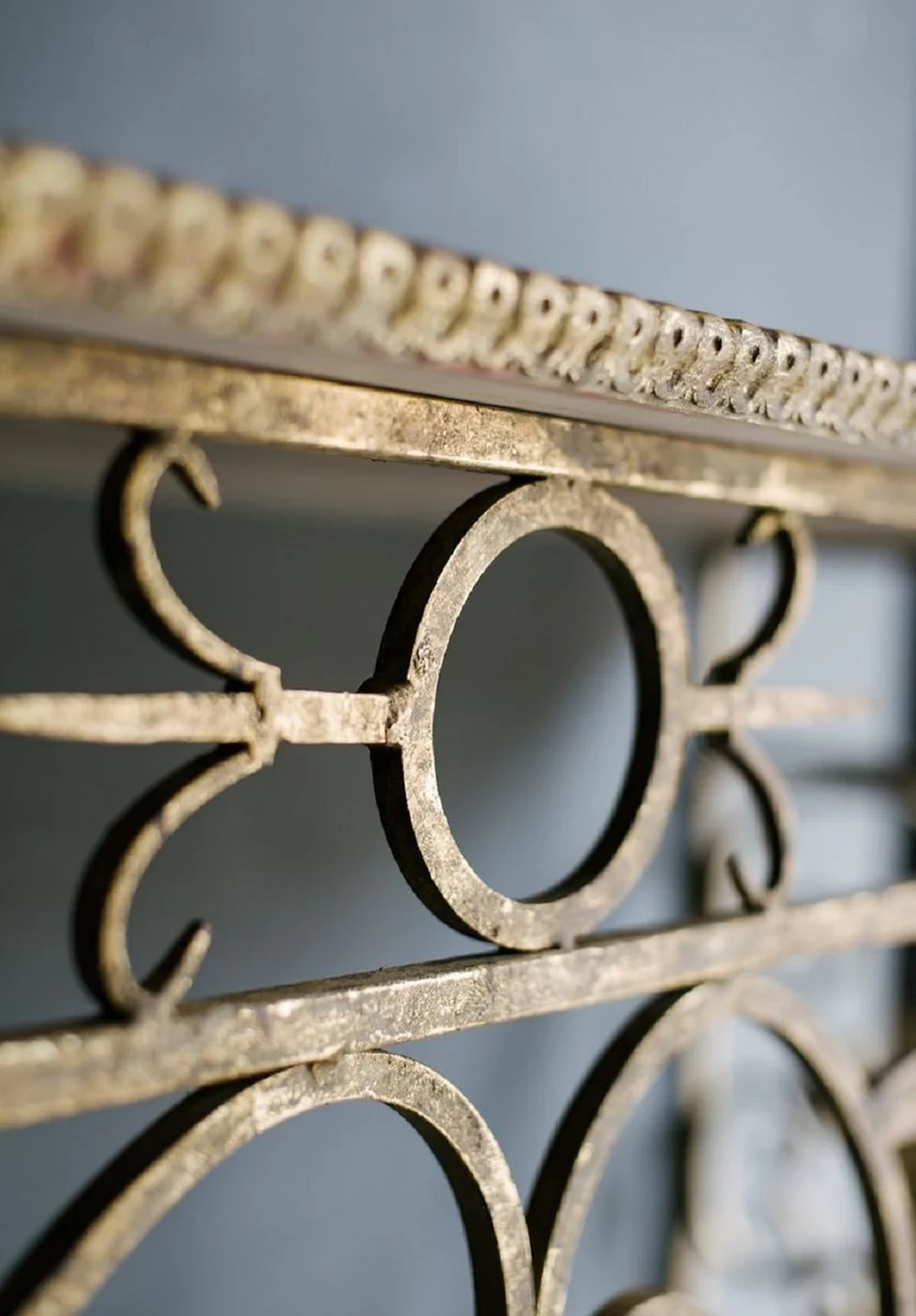 Casa Padrino consola barroco de lujo blanco / oro antiguo 172 x 51 x H. 95 cm - Muebles Barrocos